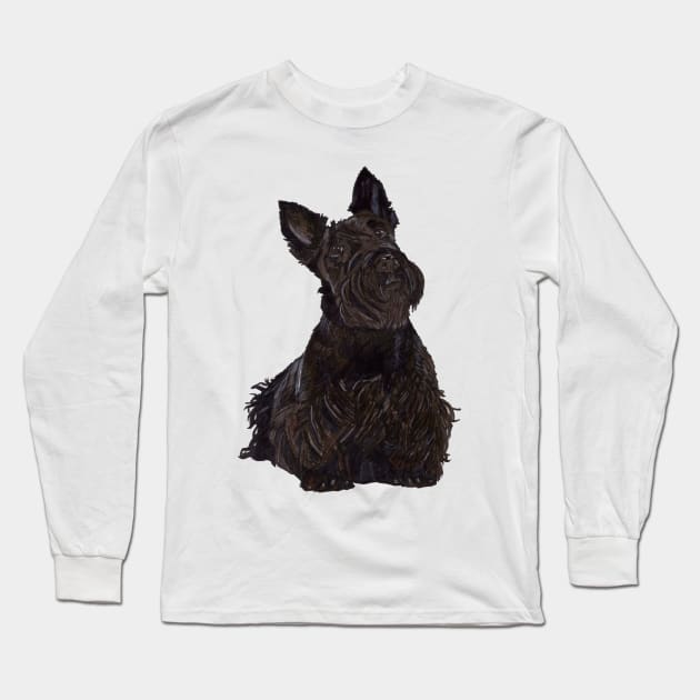 Scottie Dog Long Sleeve T-Shirt by paulnelsonesch